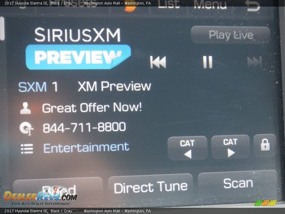 2017 Hyundai Elantra SE Black / Gray Photo #15