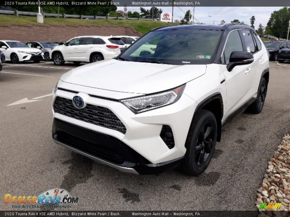 2020 Toyota RAV4 XSE AWD Hybrid Blizzard White Pearl / Black Photo #30