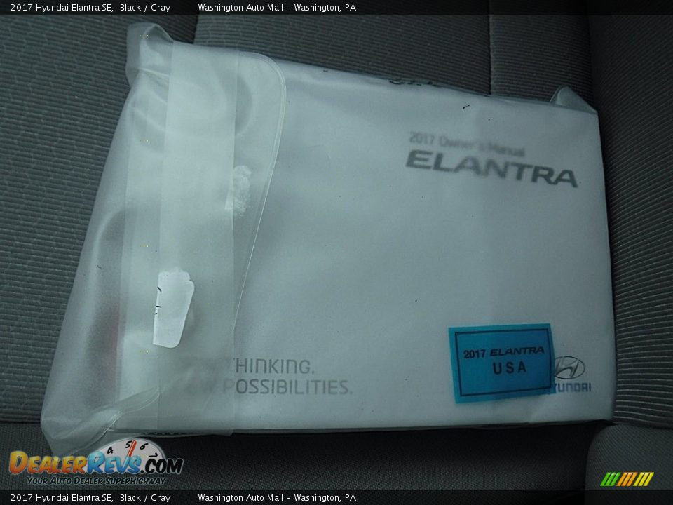 2017 Hyundai Elantra SE Black / Gray Photo #24