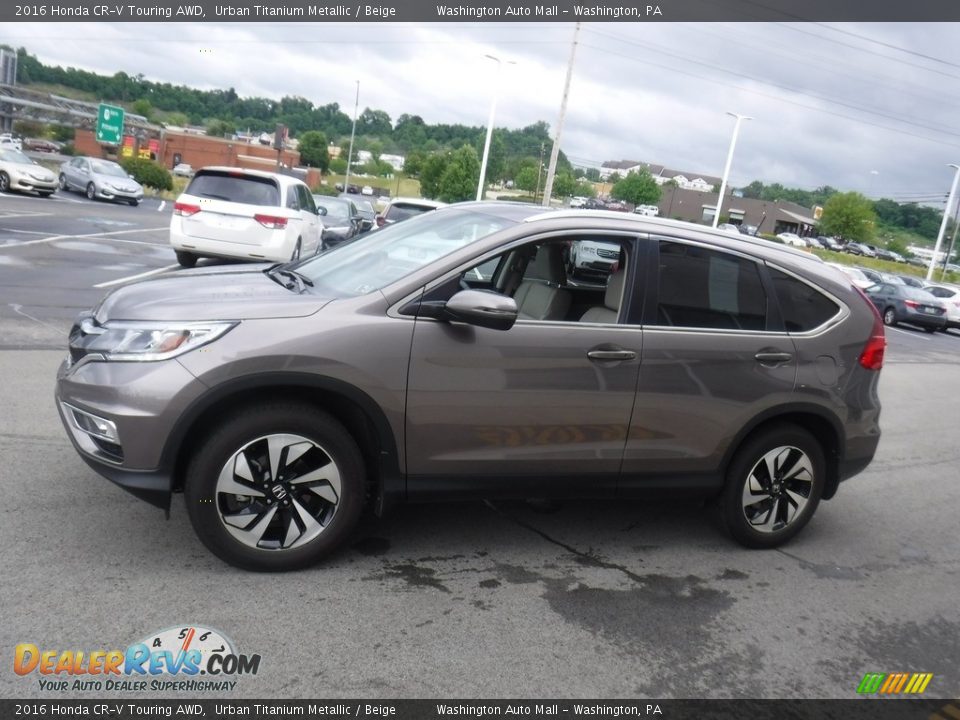 2016 Honda CR-V Touring AWD Urban Titanium Metallic / Beige Photo #7