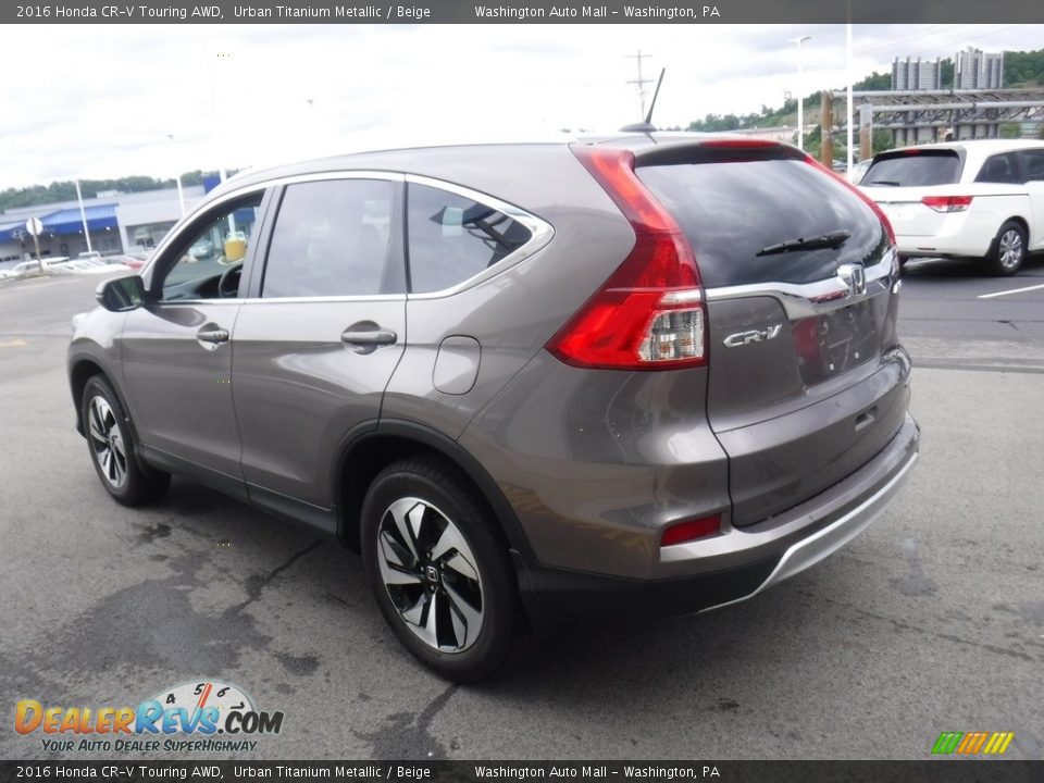 2016 Honda CR-V Touring AWD Urban Titanium Metallic / Beige Photo #8