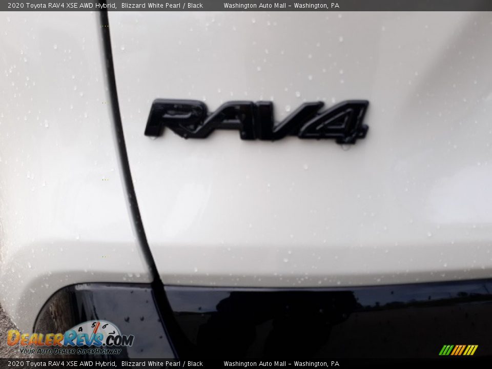 2020 Toyota RAV4 XSE AWD Hybrid Blizzard White Pearl / Black Photo #36