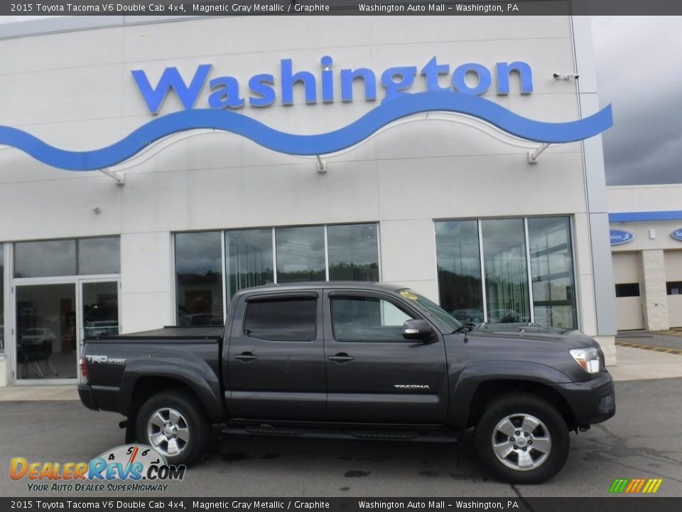 2015 Toyota Tacoma V6 Double Cab 4x4 Magnetic Gray Metallic / Graphite Photo #2