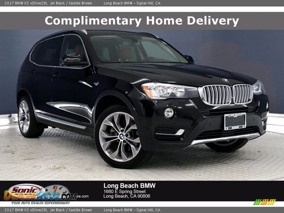 2017 BMW X3 xDrive28i Jet Black / Saddle Brown Photo #1