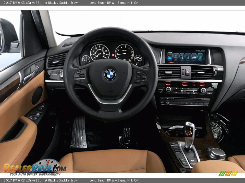 2017 BMW X3 xDrive28i Jet Black / Saddle Brown Photo #4