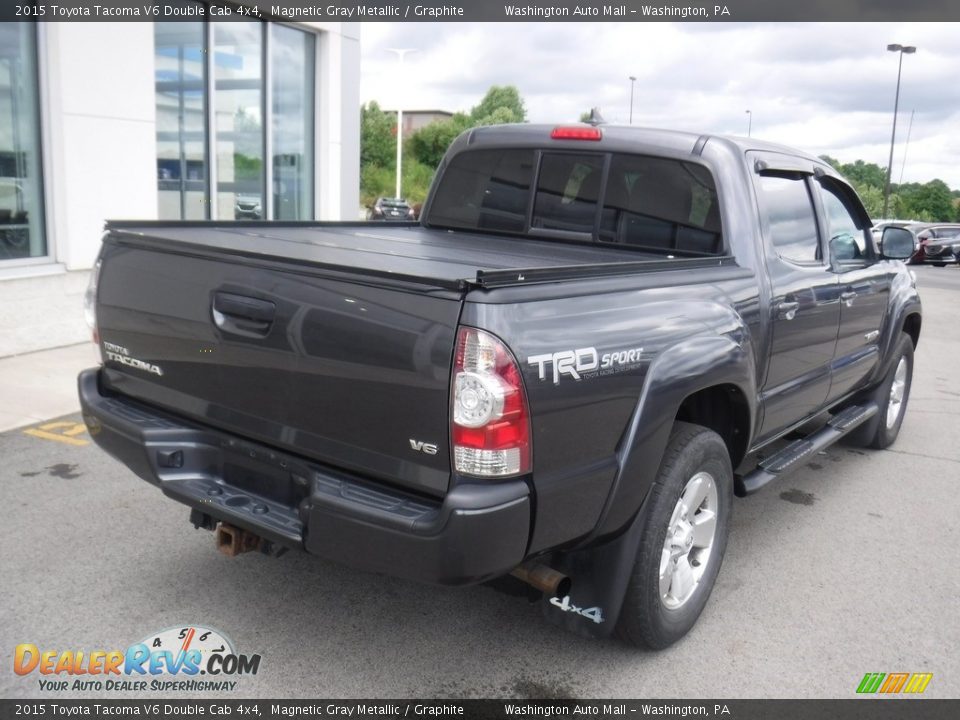 2015 Toyota Tacoma V6 Double Cab 4x4 Magnetic Gray Metallic / Graphite Photo #8
