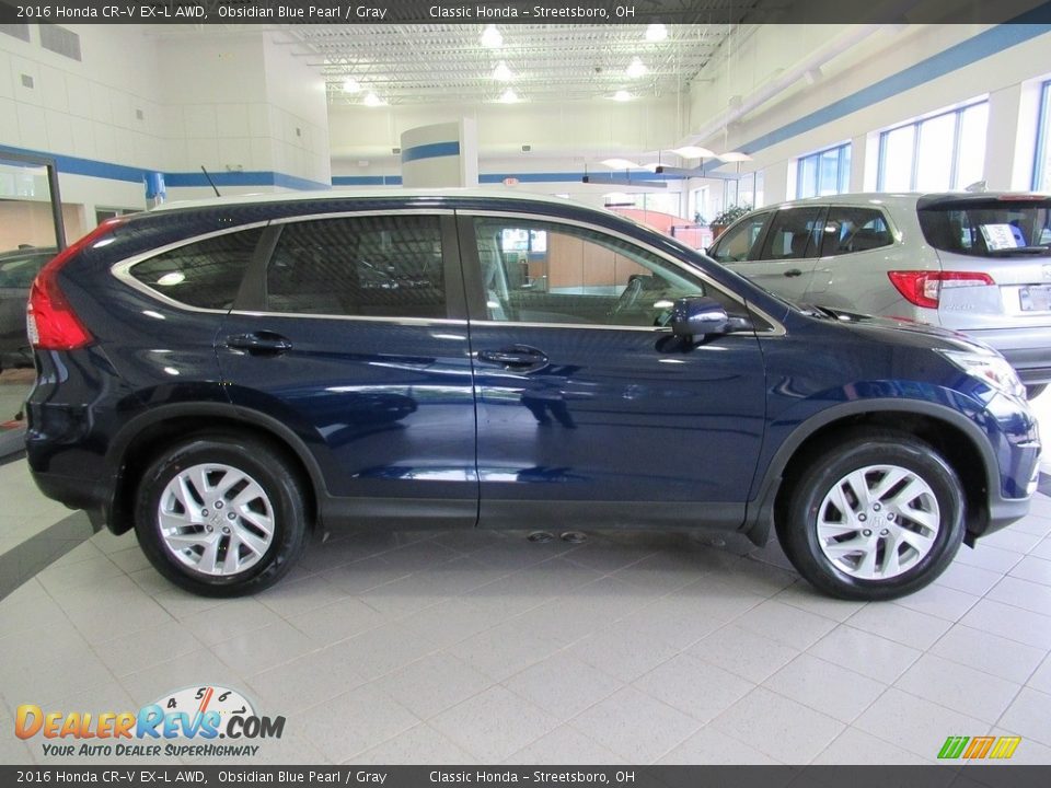 Obsidian Blue Pearl 2016 Honda CR-V EX-L AWD Photo #4