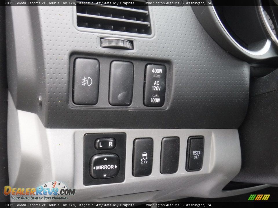 2015 Toyota Tacoma V6 Double Cab 4x4 Magnetic Gray Metallic / Graphite Photo #13