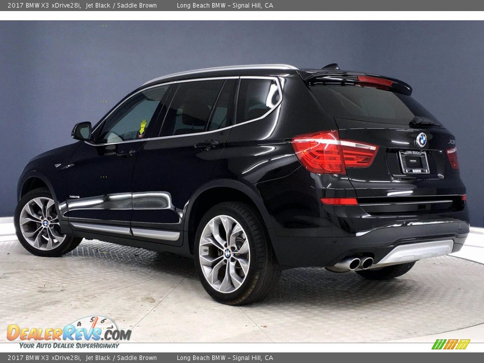 2017 BMW X3 xDrive28i Jet Black / Saddle Brown Photo #10