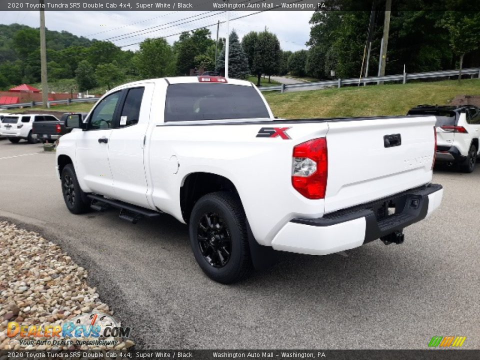 2020 Toyota Tundra SR5 Double Cab 4x4 Super White / Black Photo #2