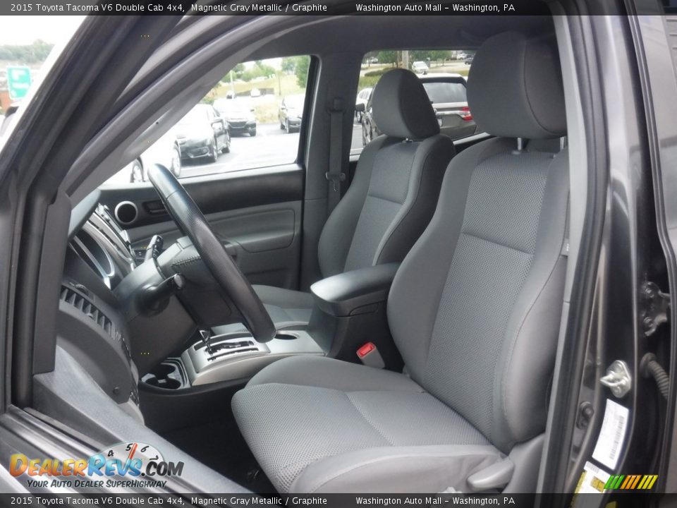 2015 Toyota Tacoma V6 Double Cab 4x4 Magnetic Gray Metallic / Graphite Photo #15