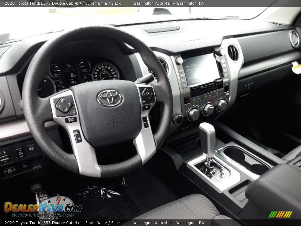 2020 Toyota Tundra SR5 Double Cab 4x4 Super White / Black Photo #3