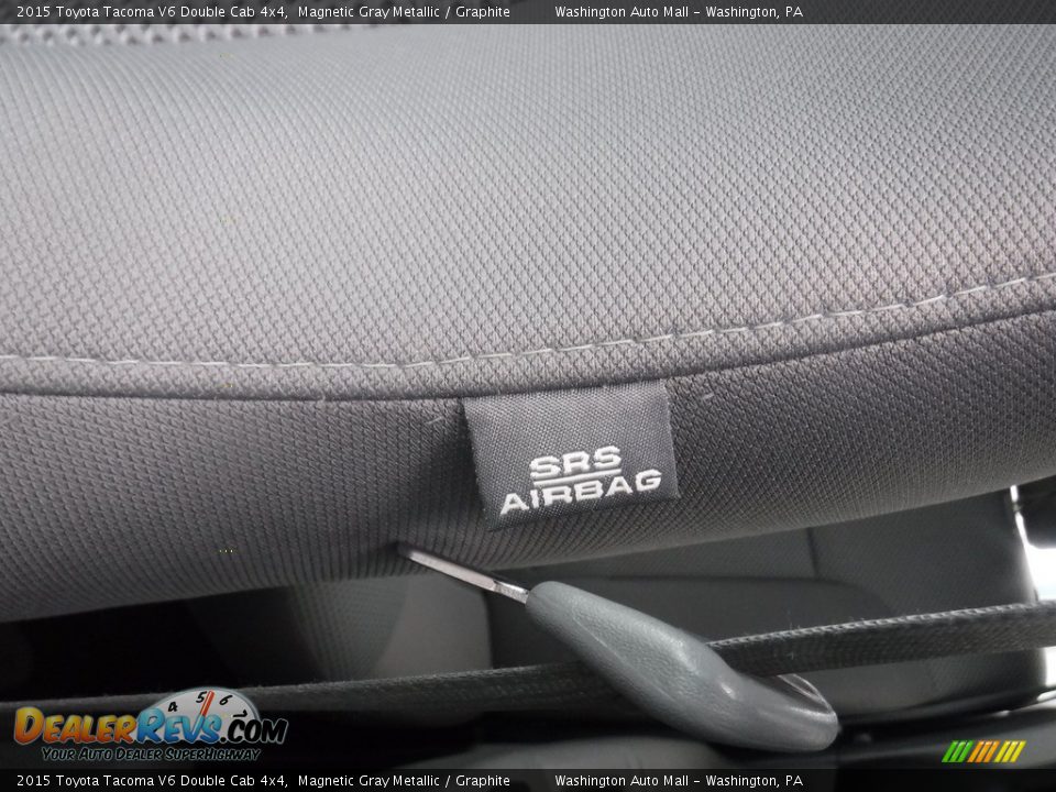 2015 Toyota Tacoma V6 Double Cab 4x4 Magnetic Gray Metallic / Graphite Photo #16