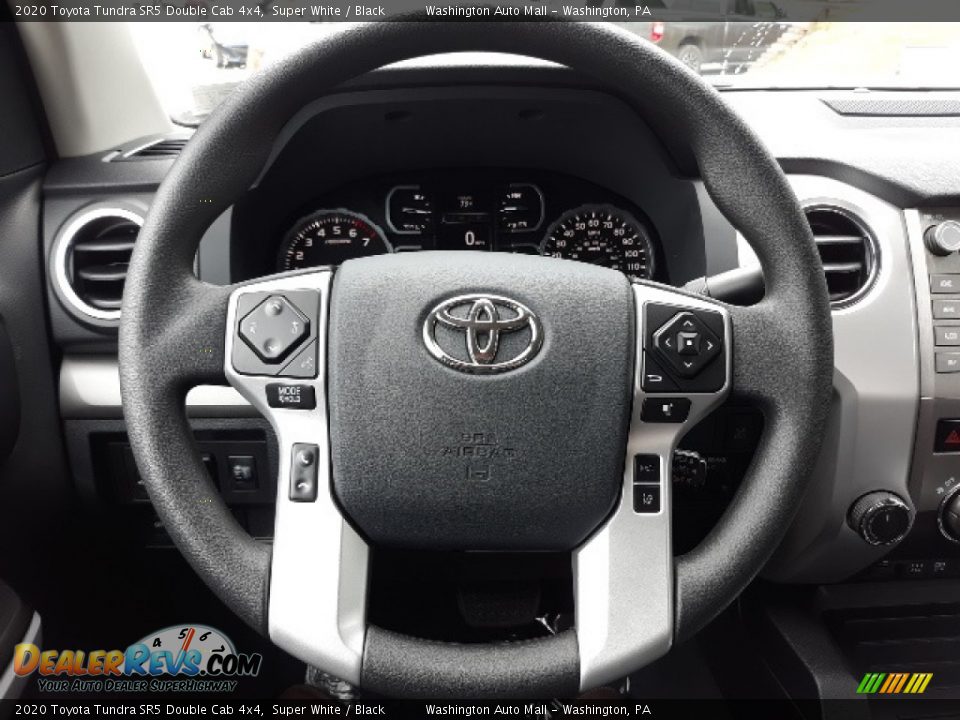 2020 Toyota Tundra SR5 Double Cab 4x4 Super White / Black Photo #4