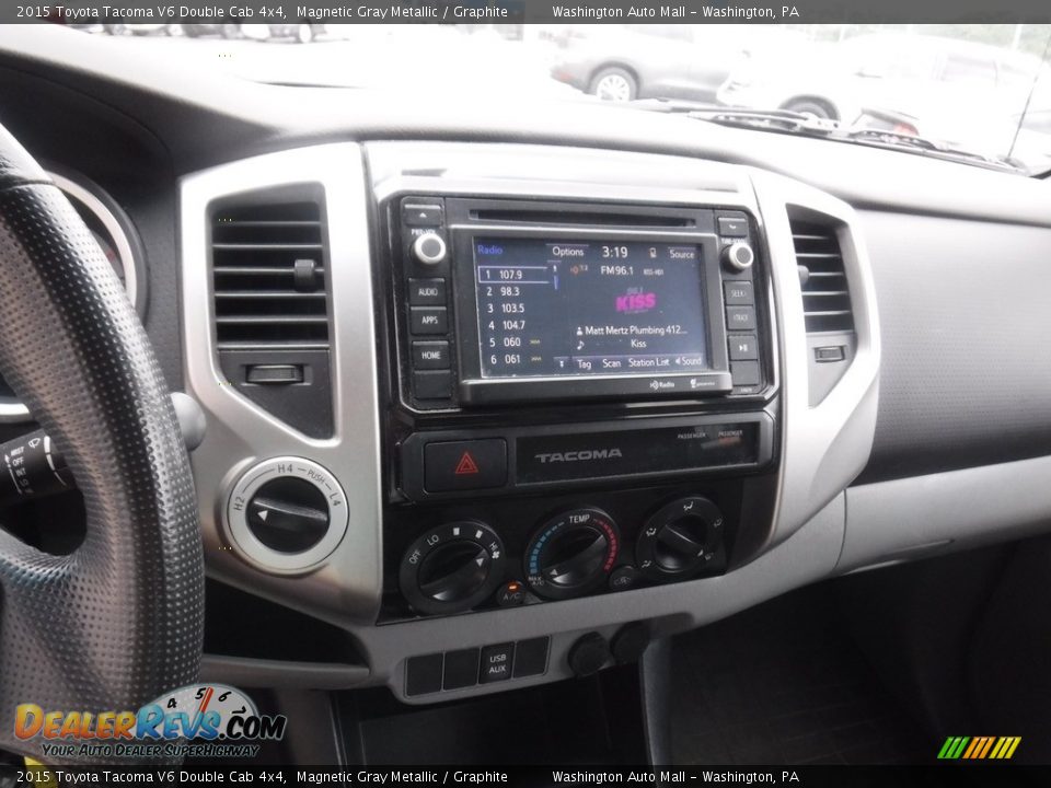 2015 Toyota Tacoma V6 Double Cab 4x4 Magnetic Gray Metallic / Graphite Photo #18