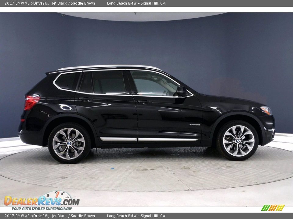 2017 BMW X3 xDrive28i Jet Black / Saddle Brown Photo #14