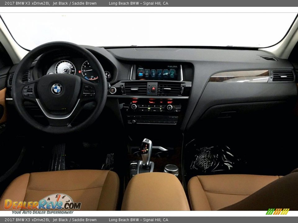 2017 BMW X3 xDrive28i Jet Black / Saddle Brown Photo #15