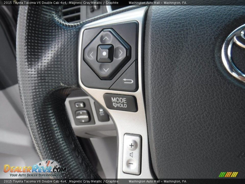 2015 Toyota Tacoma V6 Double Cab 4x4 Magnetic Gray Metallic / Graphite Photo #22