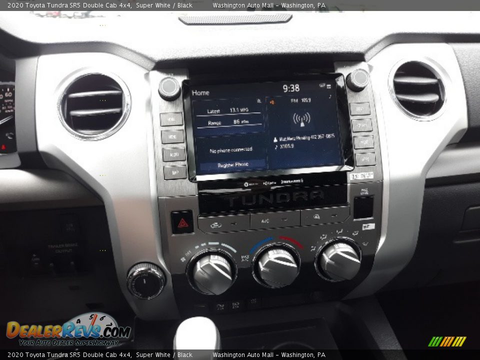 2020 Toyota Tundra SR5 Double Cab 4x4 Super White / Black Photo #12