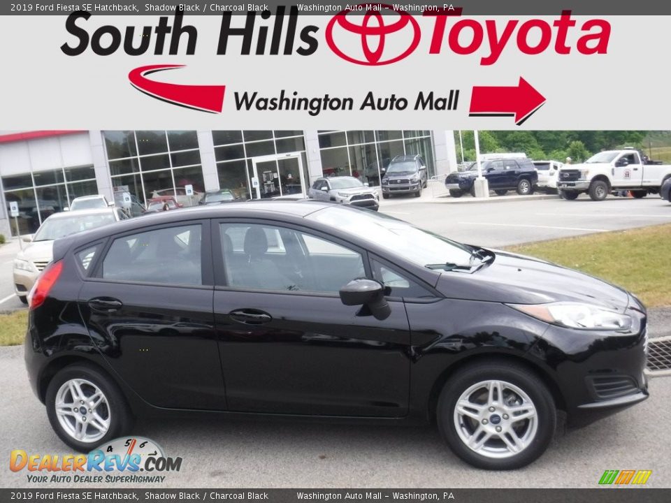 2019 Ford Fiesta SE Hatchback Shadow Black / Charcoal Black Photo #2