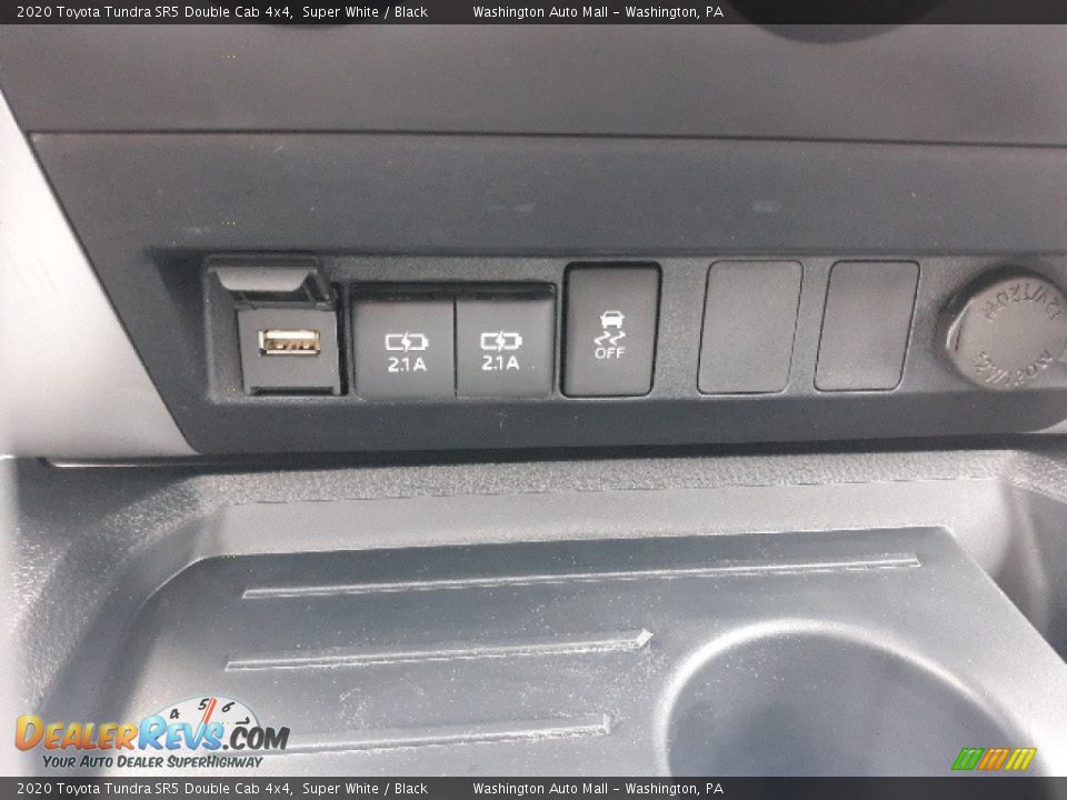 2020 Toyota Tundra SR5 Double Cab 4x4 Super White / Black Photo #15