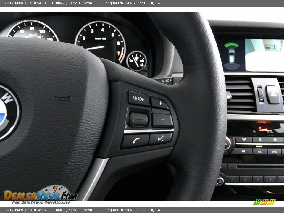 2017 BMW X3 xDrive28i Jet Black / Saddle Brown Photo #19