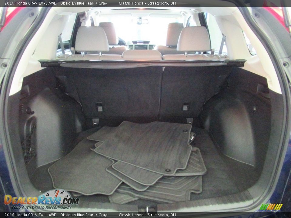 2016 Honda CR-V EX-L AWD Obsidian Blue Pearl / Gray Photo #21
