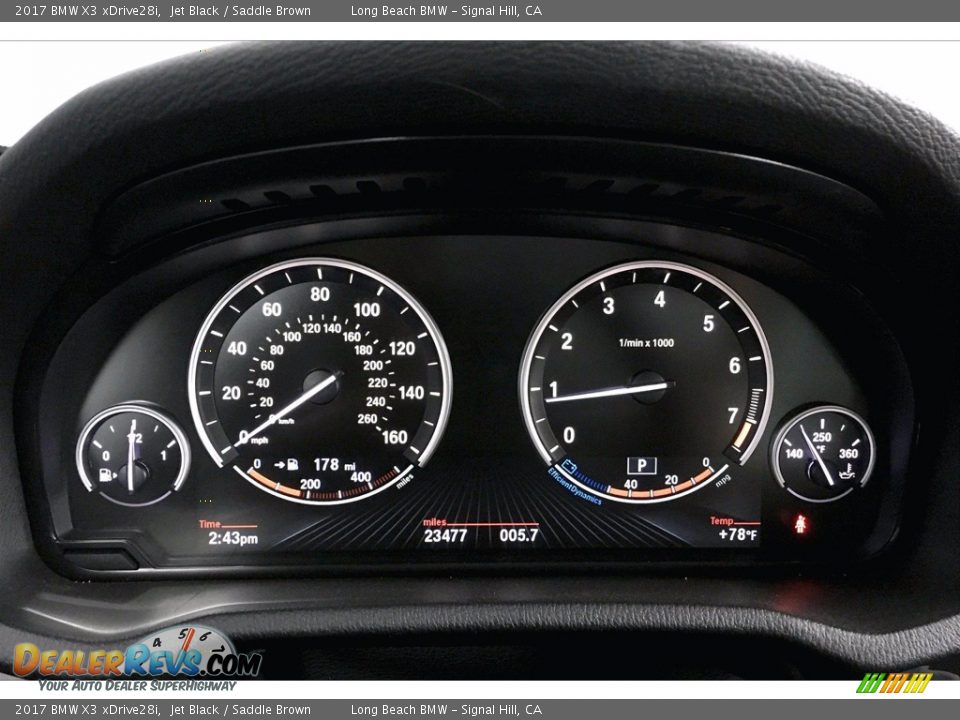 2017 BMW X3 xDrive28i Jet Black / Saddle Brown Photo #20