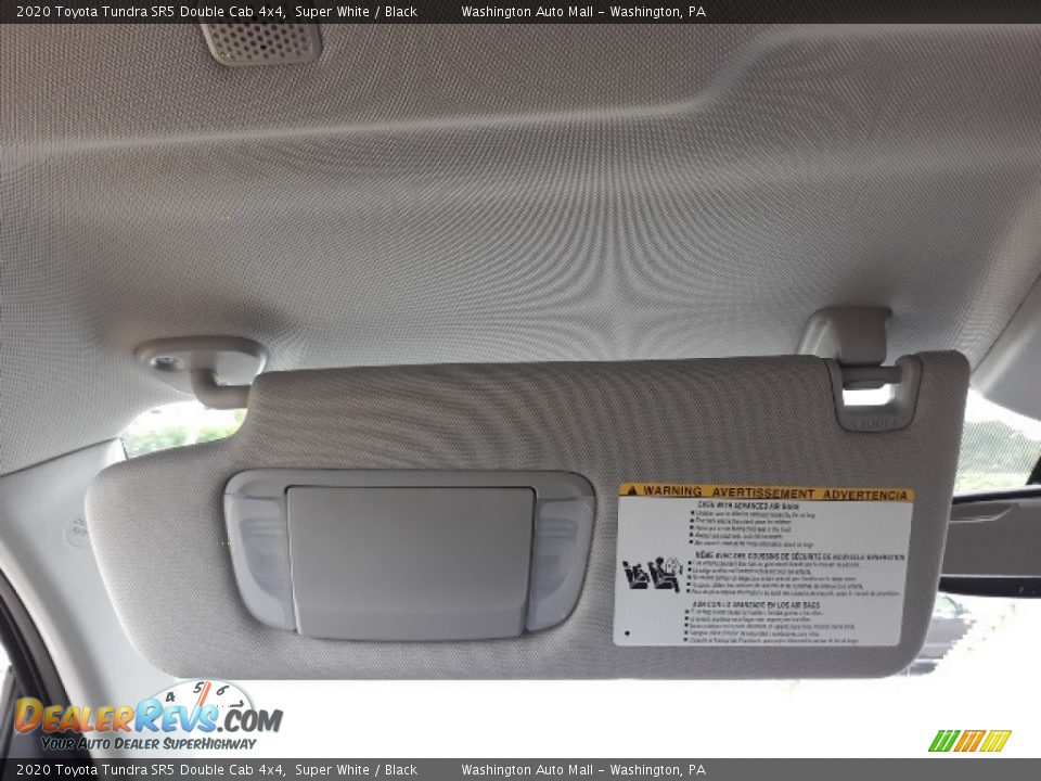 2020 Toyota Tundra SR5 Double Cab 4x4 Super White / Black Photo #18