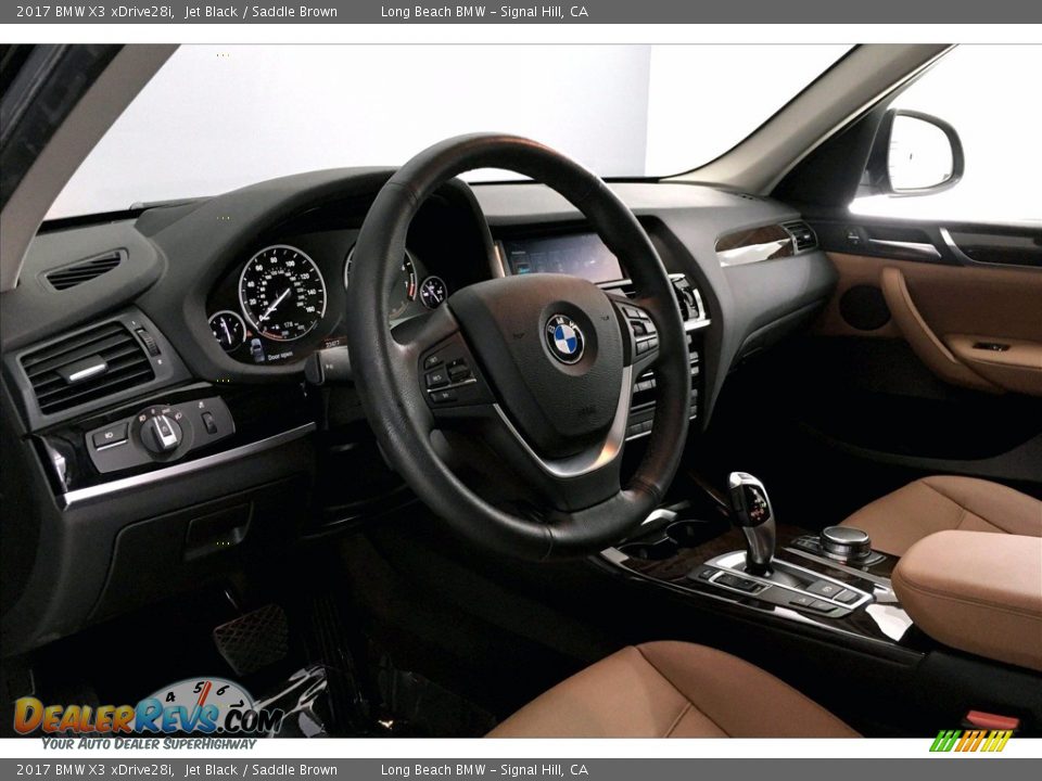 2017 BMW X3 xDrive28i Jet Black / Saddle Brown Photo #21