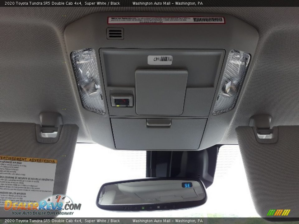 2020 Toyota Tundra SR5 Double Cab 4x4 Super White / Black Photo #19