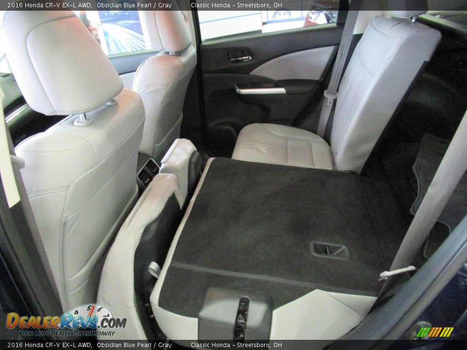 2016 Honda CR-V EX-L AWD Obsidian Blue Pearl / Gray Photo #26