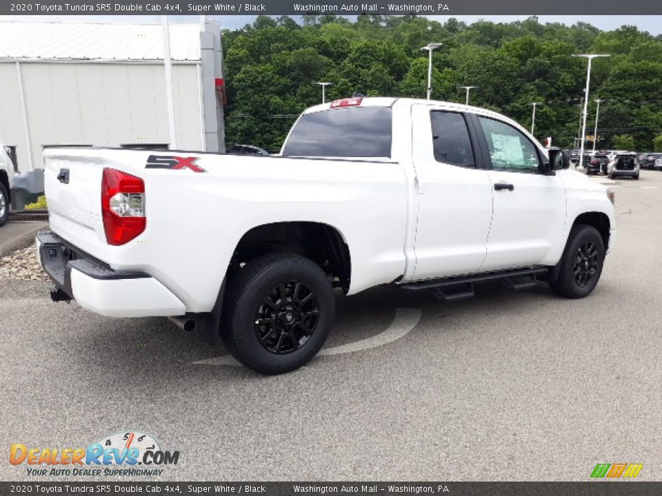 2020 Toyota Tundra SR5 Double Cab 4x4 Super White / Black Photo #24