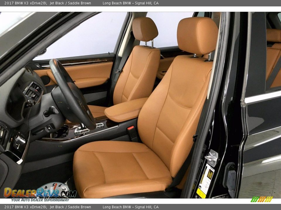 2017 BMW X3 xDrive28i Jet Black / Saddle Brown Photo #28