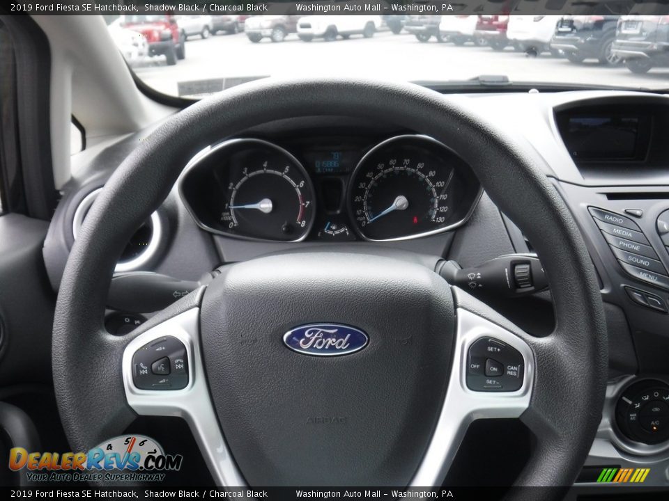 2019 Ford Fiesta SE Hatchback Shadow Black / Charcoal Black Photo #22