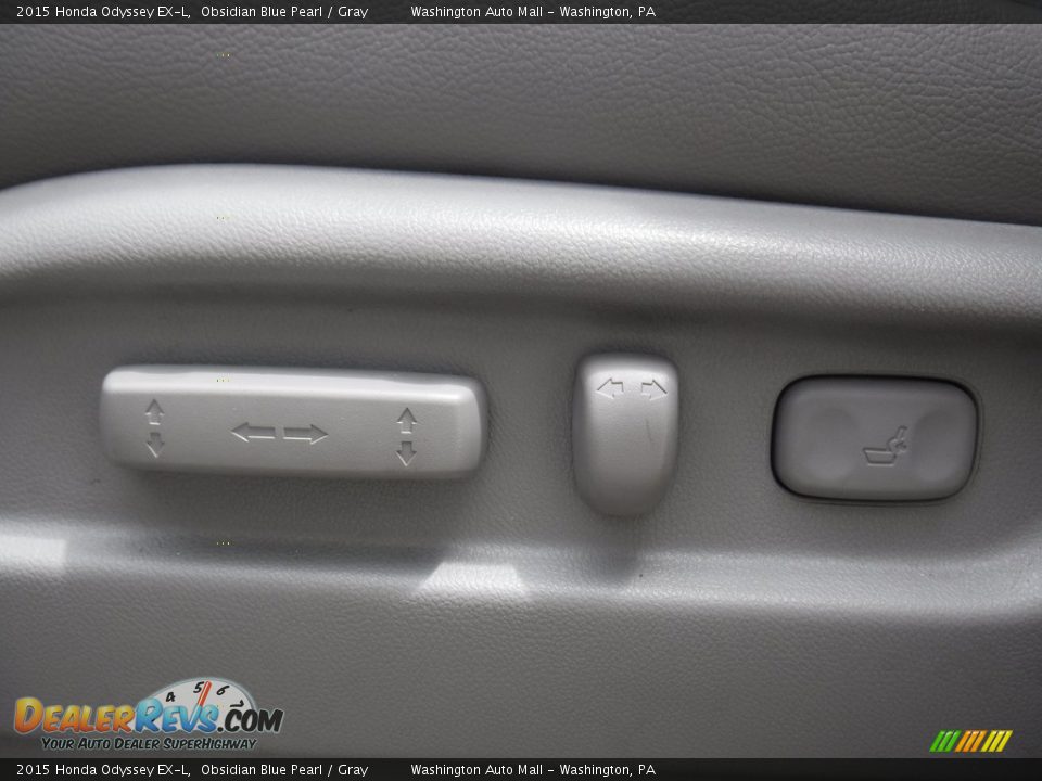 2015 Honda Odyssey EX-L Obsidian Blue Pearl / Gray Photo #16