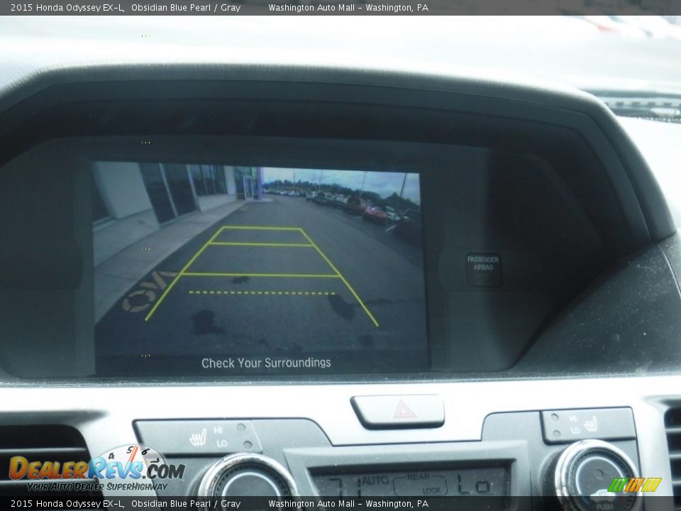 2015 Honda Odyssey EX-L Obsidian Blue Pearl / Gray Photo #18