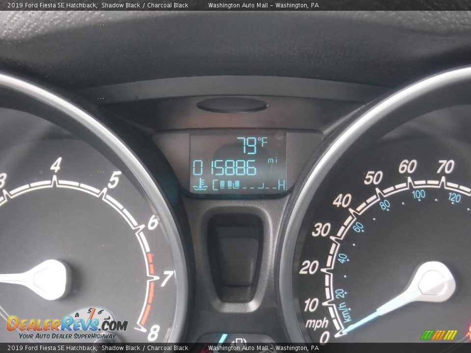 2019 Ford Fiesta SE Hatchback Shadow Black / Charcoal Black Photo #28