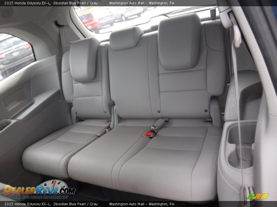 2015 Honda Odyssey EX-L Obsidian Blue Pearl / Gray Photo #23