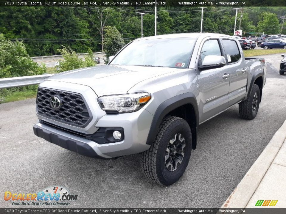 2020 Toyota Tacoma TRD Off Road Double Cab 4x4 Silver Sky Metallic / TRD Cement/Black Photo #22