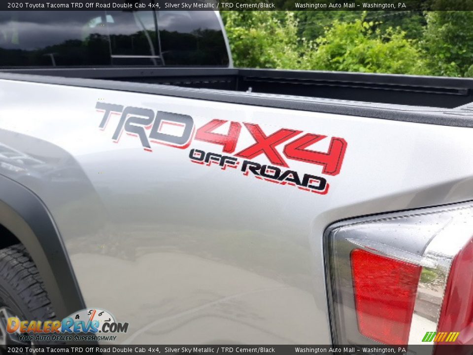 2020 Toyota Tacoma TRD Off Road Double Cab 4x4 Silver Sky Metallic / TRD Cement/Black Photo #29
