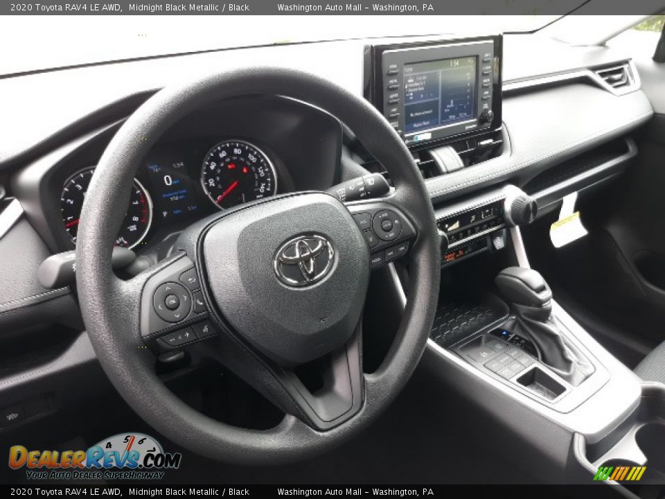 2020 Toyota RAV4 LE AWD Midnight Black Metallic / Black Photo #3