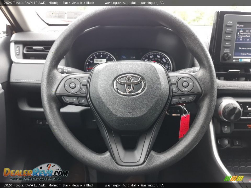 2020 Toyota RAV4 LE AWD Midnight Black Metallic / Black Photo #4