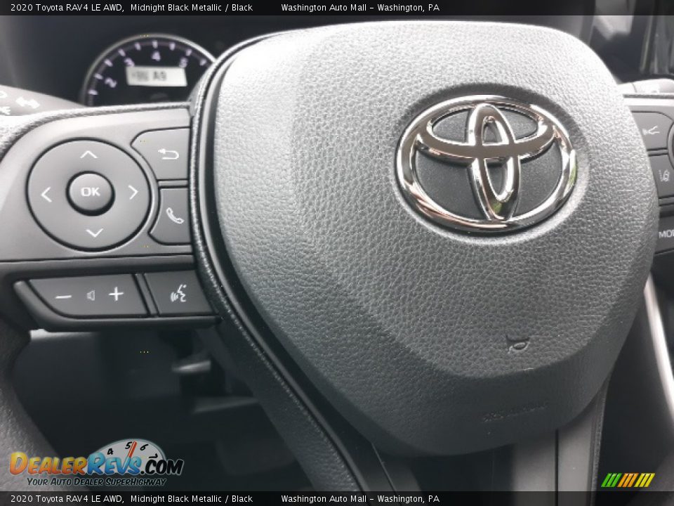 2020 Toyota RAV4 LE AWD Midnight Black Metallic / Black Photo #5