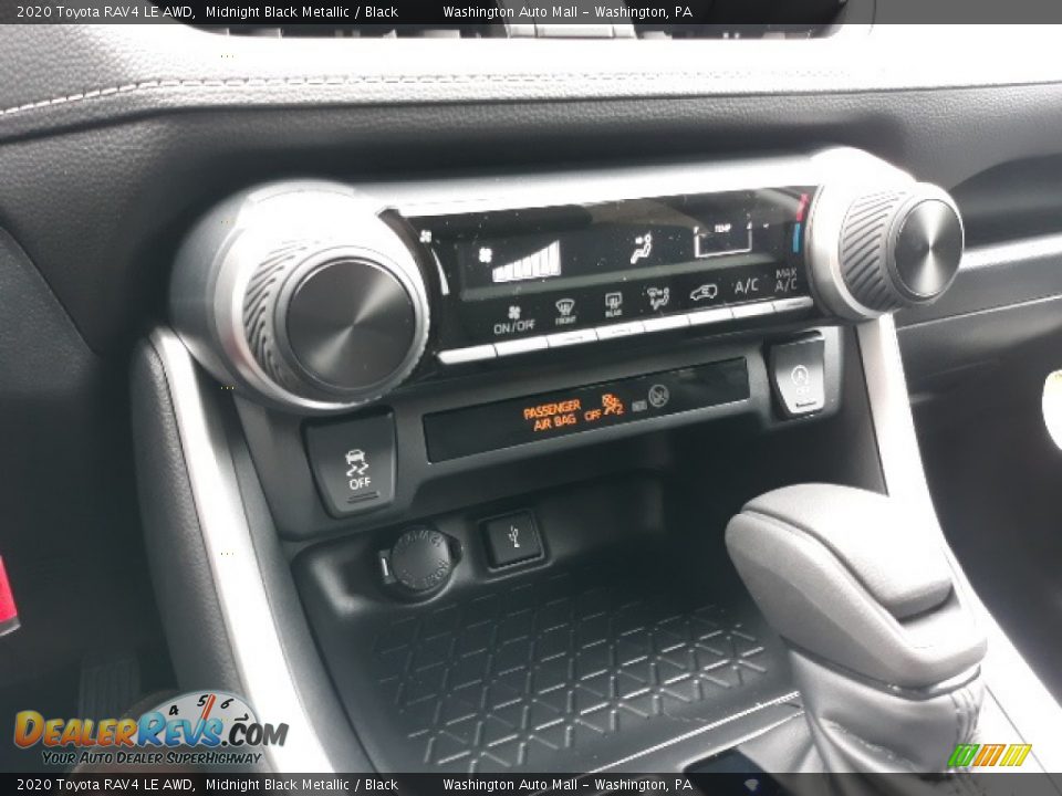 2020 Toyota RAV4 LE AWD Midnight Black Metallic / Black Photo #12