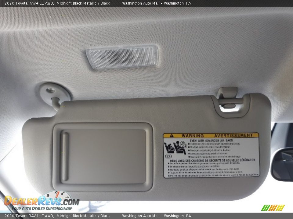 2020 Toyota RAV4 LE AWD Midnight Black Metallic / Black Photo #14