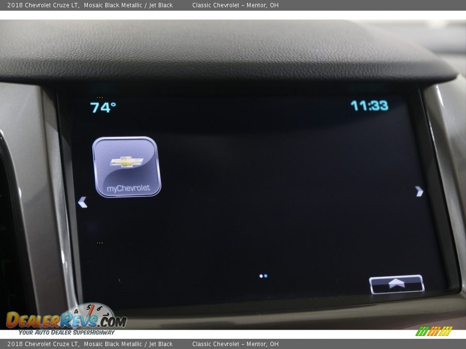 2018 Chevrolet Cruze LT Mosaic Black Metallic / Jet Black Photo #12