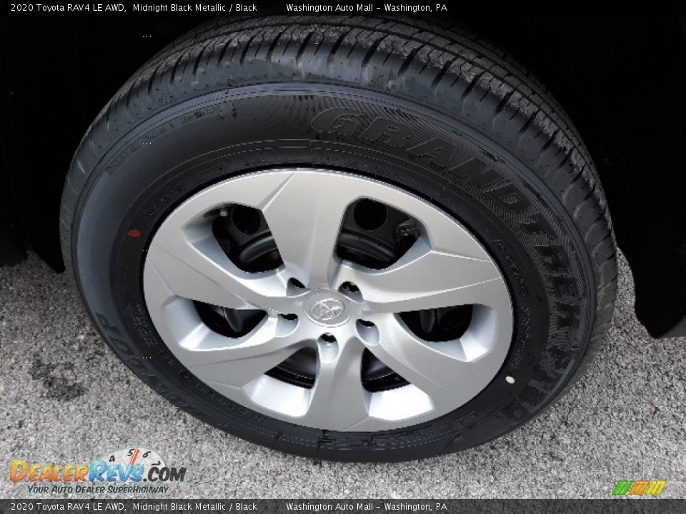 2020 Toyota RAV4 LE AWD Midnight Black Metallic / Black Photo #34