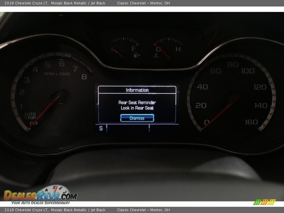 2018 Chevrolet Cruze LT Mosaic Black Metallic / Jet Black Photo #25