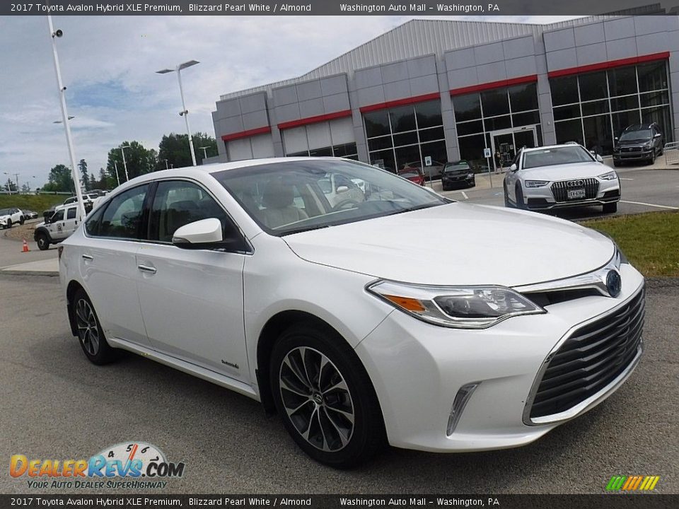 2017 Toyota Avalon Hybrid XLE Premium Blizzard Pearl White / Almond Photo #1